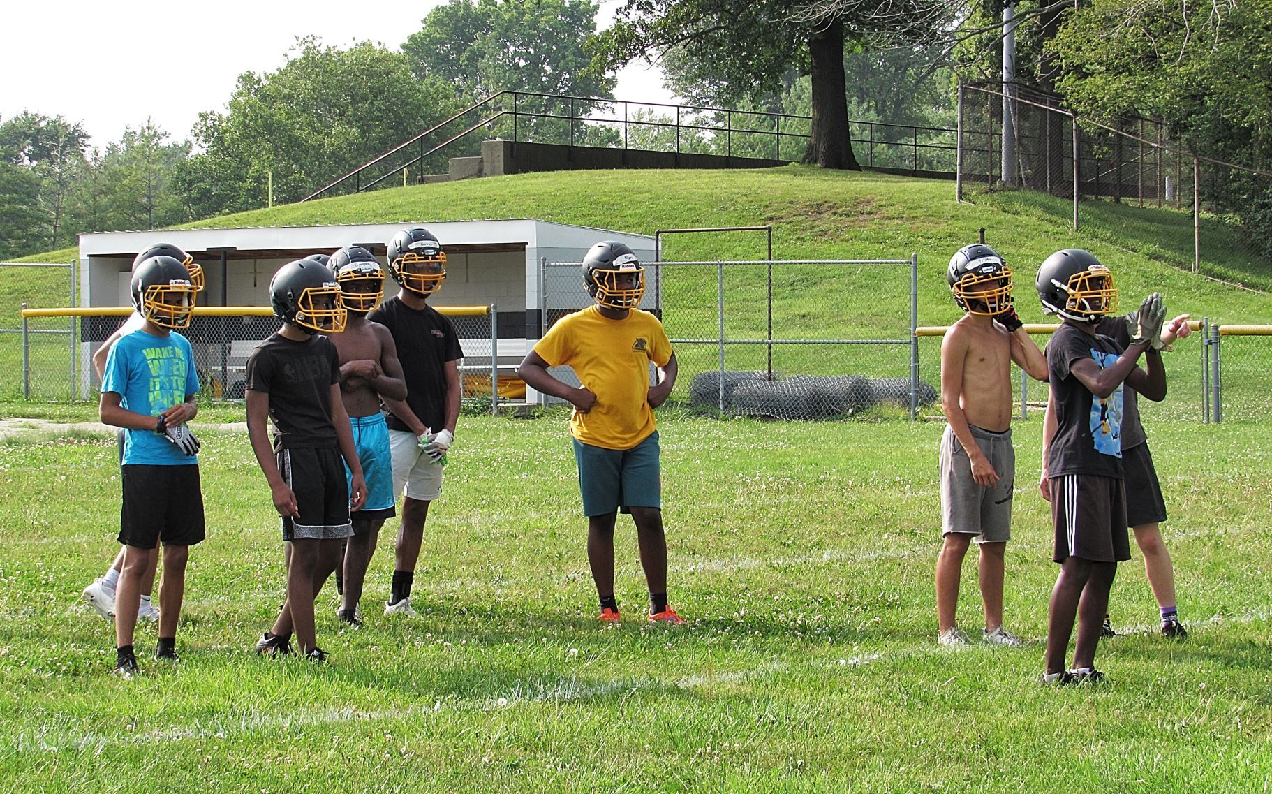 First Eisenhower fall football practice 07